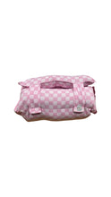 Load image into Gallery viewer, Pink Check Nap Mat