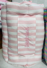 Load image into Gallery viewer, Pink & white stripe Nap Mat