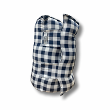 Load image into Gallery viewer, Navy & white gingham Nap Mat