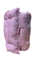 Load image into Gallery viewer, Pink Gingham w Red hearts Nap Mat

