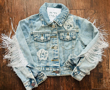 Load image into Gallery viewer, fringe Jean jacket
