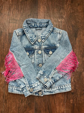 Load image into Gallery viewer, fringe Jean jacket
