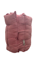 Load image into Gallery viewer, Small red &amp; white gingham Nap Mat
