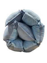 Load image into Gallery viewer, Small blue &amp; white gingham Nap Mat
