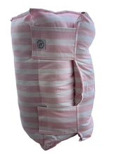 Load image into Gallery viewer, Pink &amp; white stripe Nap Mat
