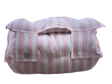 Load image into Gallery viewer, Pink &amp; white stripe Nap Mat
