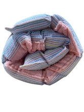 Load image into Gallery viewer, Pastel Seersucker Extra Wide Nap Mat
