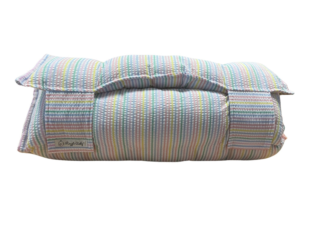 Pastel Seersucker Extra Wide Nap Mat