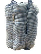 Load image into Gallery viewer, Small blue &amp; white gingham Nap Mat
