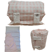 Load image into Gallery viewer, Pink &amp; white gingham Nap Mat
