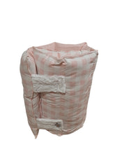 Load image into Gallery viewer, Pink &amp; white gingham Nap Mat
