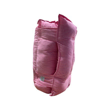 Load image into Gallery viewer, Pink &amp; white check Nap Mat
