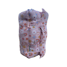 Load image into Gallery viewer, Smiley face on pastel pink Nap Mat
